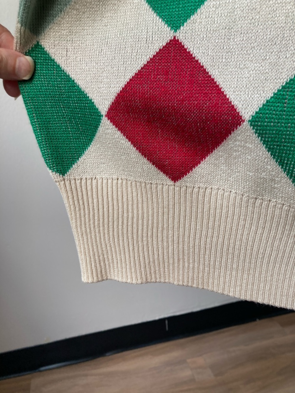 Retrology turtleneck geometric diamond print lightweight sweater 2X - Picture 8 of 16